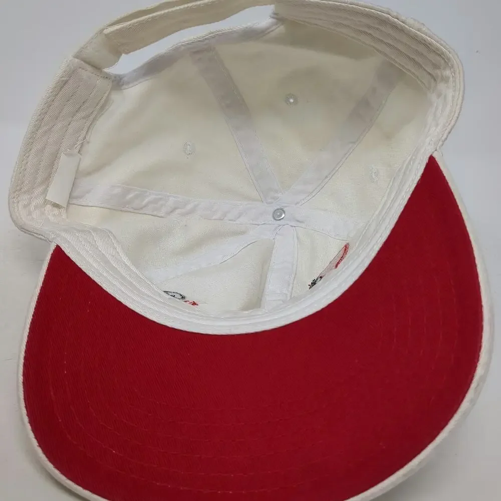 Diet Coke Baseball Cap White One Size Woman Embroidery Red Underbrim Strapback